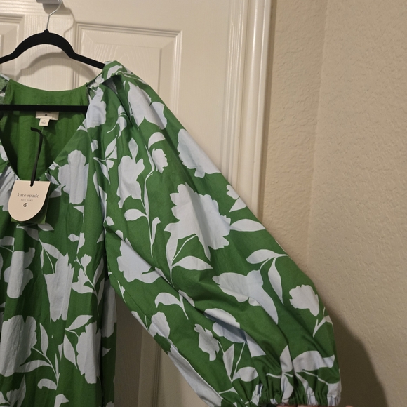Kate Spade Green Floral Dress - Picture 3 of 8